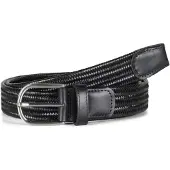 Howard London Ceinture 'Leather Braided Stretch Belt Asher' noir