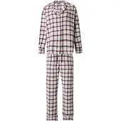 Hunkemoller Pyjama bleu / bordeaux / noir / blanc