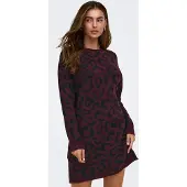 ONLY Robes en maille 'ONLJade' lie de vin / noir