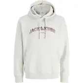 Jack & Jones Sweat-shirt 'JJAVERY' bourgogne / blanc chiné
