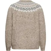 KAFFE CURVE Cardigan beige chiné