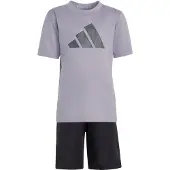 Adidas Survêtement 'Seasonals' gris / lavande / noir