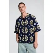 Desigual Vestes en maille bleu marine / bleu cobalt / jaune / blanc