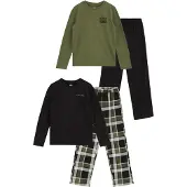 We fashion Pyjama gris clair / olive / noir