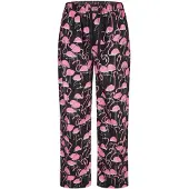 Lousy Livin Pantalon de pyjama 'Greater Flamingos' rose / noir