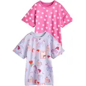 Next Chemise de nuit violet pastel / rose / rouge / blanc cassé