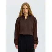 Selected Chemisier 'SLWDONNA' chocolat