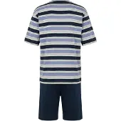 Hajo Pyjama court bleu / mélange de couleurs