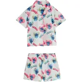 Next Pyjama écru / bleu clair / vert clair / rose