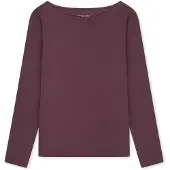 Schiesser Chemise de nuit ' Mix Relax ' brun foncé / violet / aubergine