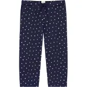 Schiesser Pantalon de pyjama 'Mix Relax' bleu foncé / blanc