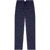 Schiesser Pantalon de pyjama ' Mix Relax ' bleu foncé / blanc