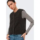 JDY Gilet 'JDYSIMINA' marron