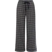 Marie Lund Pantalon de pyjama gris / sapin