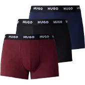 HUGO Boxers bleu marine / bordeaux / noir / blanc