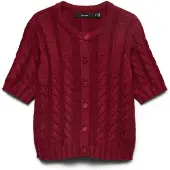 Vero Moda Cardigan 'VMOriane' rouge foncé