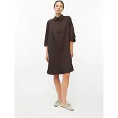 s.Oliver Robe-chemise brun foncé
