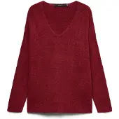 Vero Moda Pull à Col En V Crew Lefile