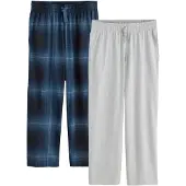 Next Pantalon de pyjama bleu / bleu marine / gris chiné