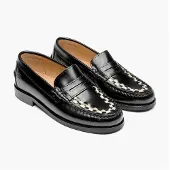 Playboy Footwear Femme Toc1936 Sofia Mocassins Noir/White Polido