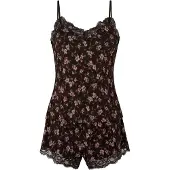 Hunkemoller Shorty 'Nana' marron / olive / rose