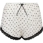 Hunkemoller Shorty 'Dolly' noir / blanc