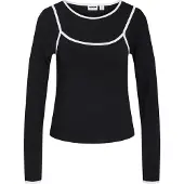 Noisy May T-shirt noir / blanc