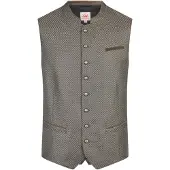 Spieth & Wensky Gilet folklorique 'Kosta' marron