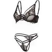 Hunkemoller String 'Bea' noir