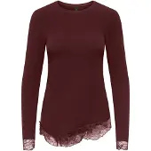 ONLY Haut 'ONLGLAMOUR' pourpre