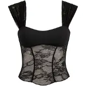 OW Collection Haut ' VILDA ' noir