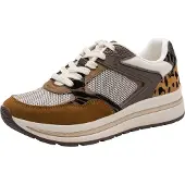 Tamaris Baskets basses crème / chocolat / cognac / noir
