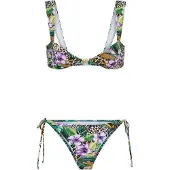 LASCANA Bikini caramel / vert foncé / violet / lavande