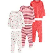 Next Pyjama ivoire / rose ancienne / grenadine / rouge cerise