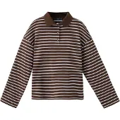 Mango T-shirt 'TIMOTHEE' chocolat / blanc