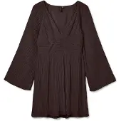 Vero Moda Robe 'VMora' brun foncé