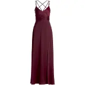Vera Mont Robe rouge foncé