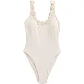 Mint Velvet Maillot de bain modelant crème