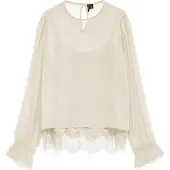 Vero Moda Chemisier 'VMLalie' beige