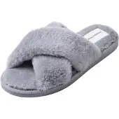 Americandreams Pantoufle 'Lou' gris clair