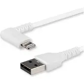 StarTech.com Angled Lightning To Usb Cable 1m Blanc