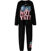 Name it Pyjama 'NKFAnda Stitch' bleu-gris / rose ancienne / noir