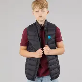 Jack & Jones Gilet léger Bradley Garçon Noir