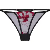 Hunkemoller String rouge / noir