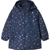 Name it Veste d’hiver 'NMFMaxi' bleu marine / azur / or / lavande
