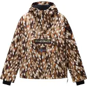 Napapijri Veste fonctionnelle 'Next' beige foncé / chocolat / orange / blanc