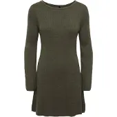 ONLY Robes en maille 'ONLTESSIE' vert foncé