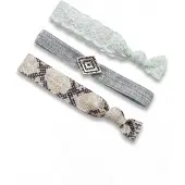 Purelei Bracelet 'Blue Lagoon' menthe / noir / argent / blanc cassé
