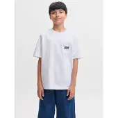Jack & Jones Kids Junior T-Shirt 'JJECOLTON' noir / blanc
