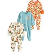 Next Pyjama bleu clair / jaune / orange / blanc